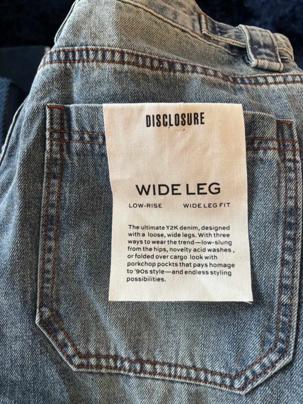 New Relaxed Fit low rise jeans